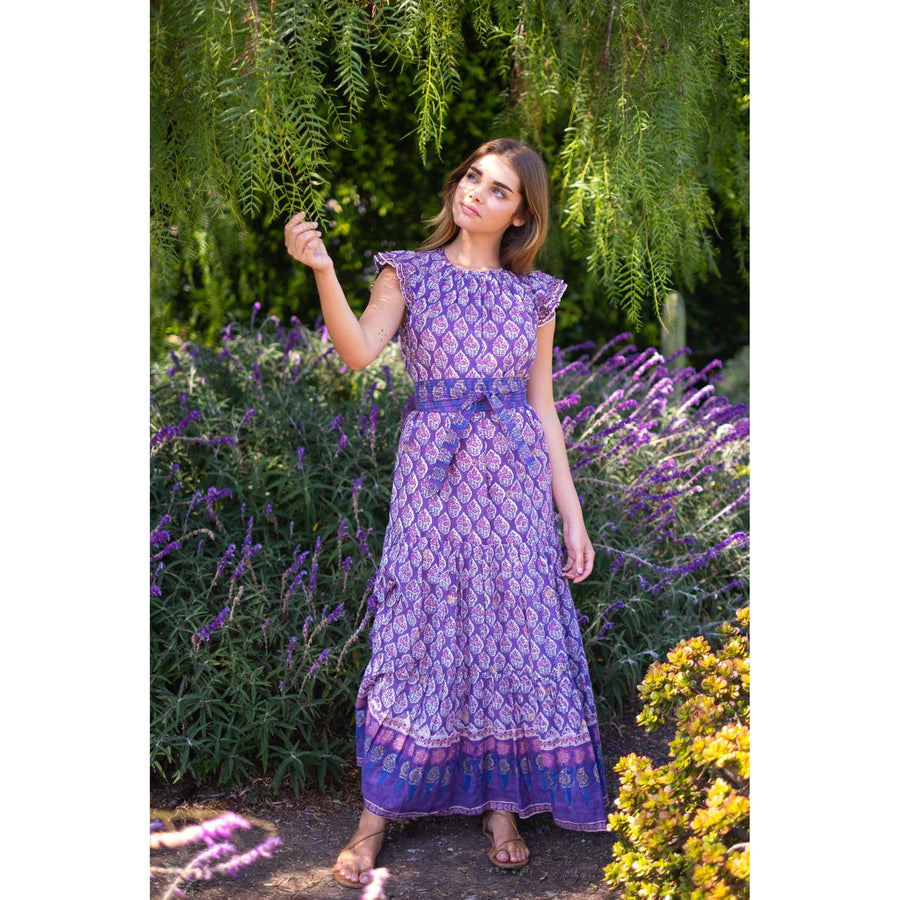 Mia Maxi Dress - Purple Print