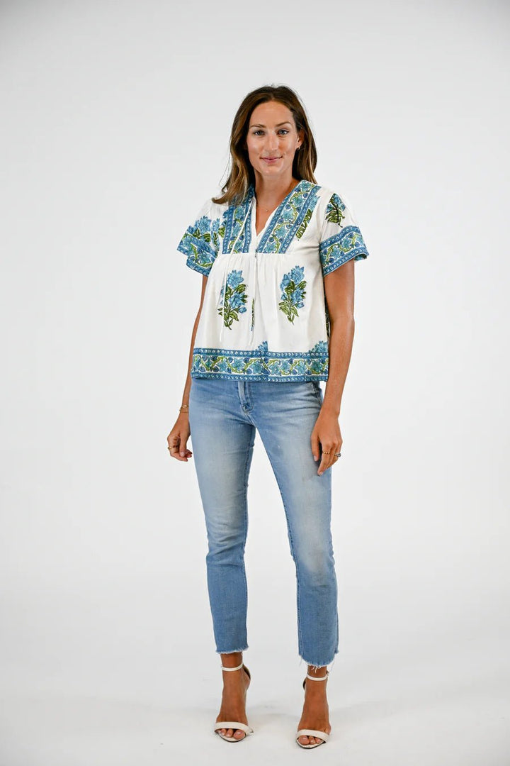 Victoria Dunn Catalina Blouse - Capri by Sunset & Co.