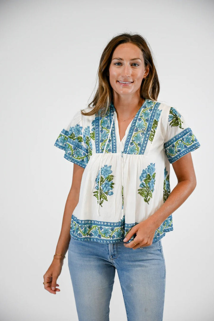 Victoria Dunn Catalina Blouse - Capri by Sunset & Co.
