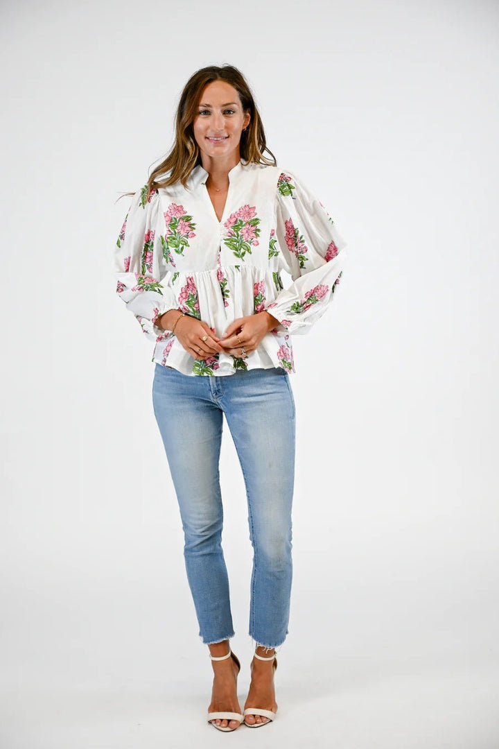Victoria Dunn Bluffton Blouse - Capri by Sunset & Co.