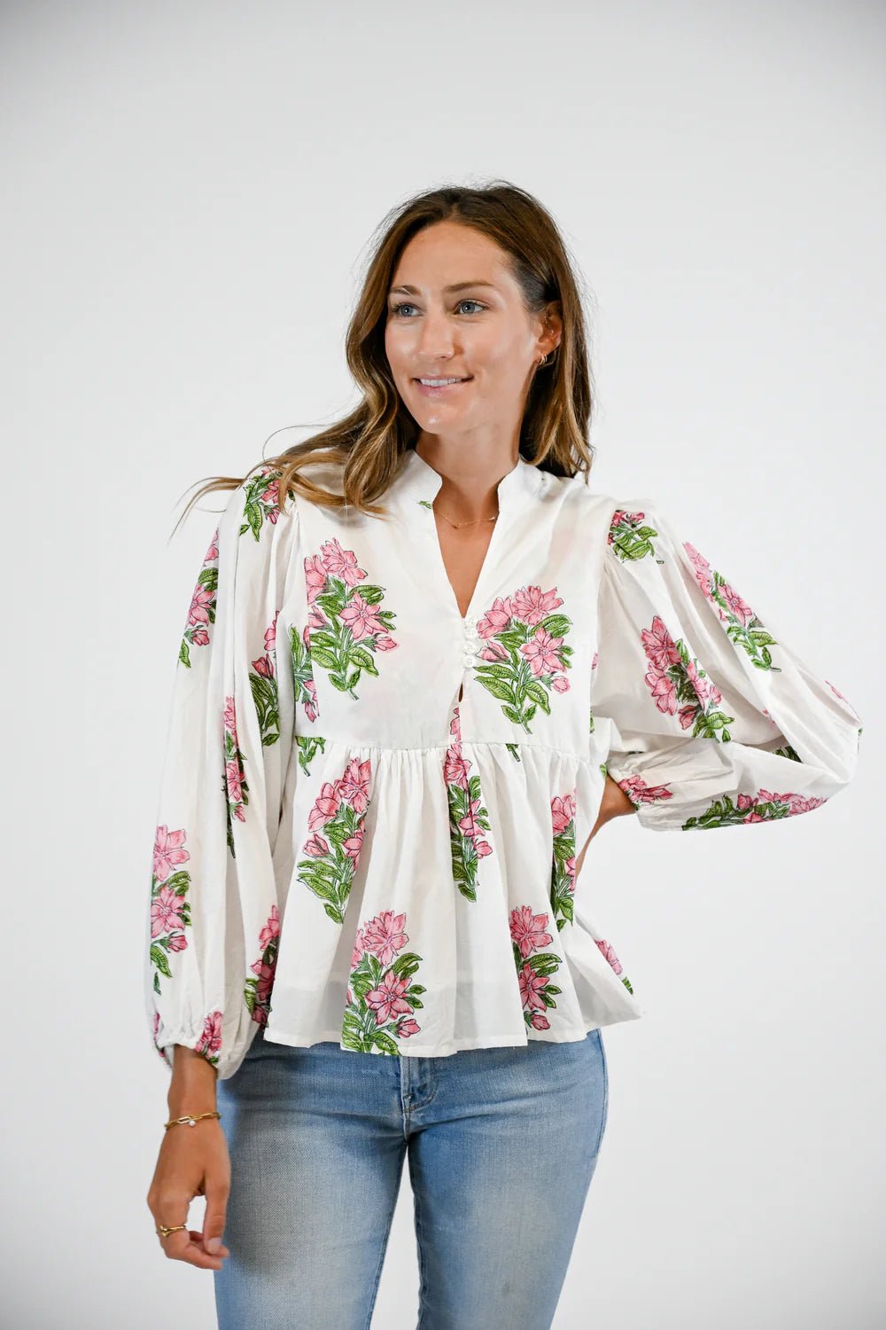 Victoria Dunn Bluffton Blouse - Capri by Sunset & Co.