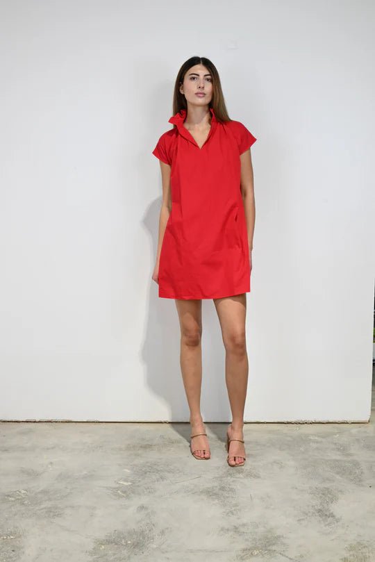 Never A Wallflower Vicki Short Sleeve Dress - Capri by Sunset & Co.