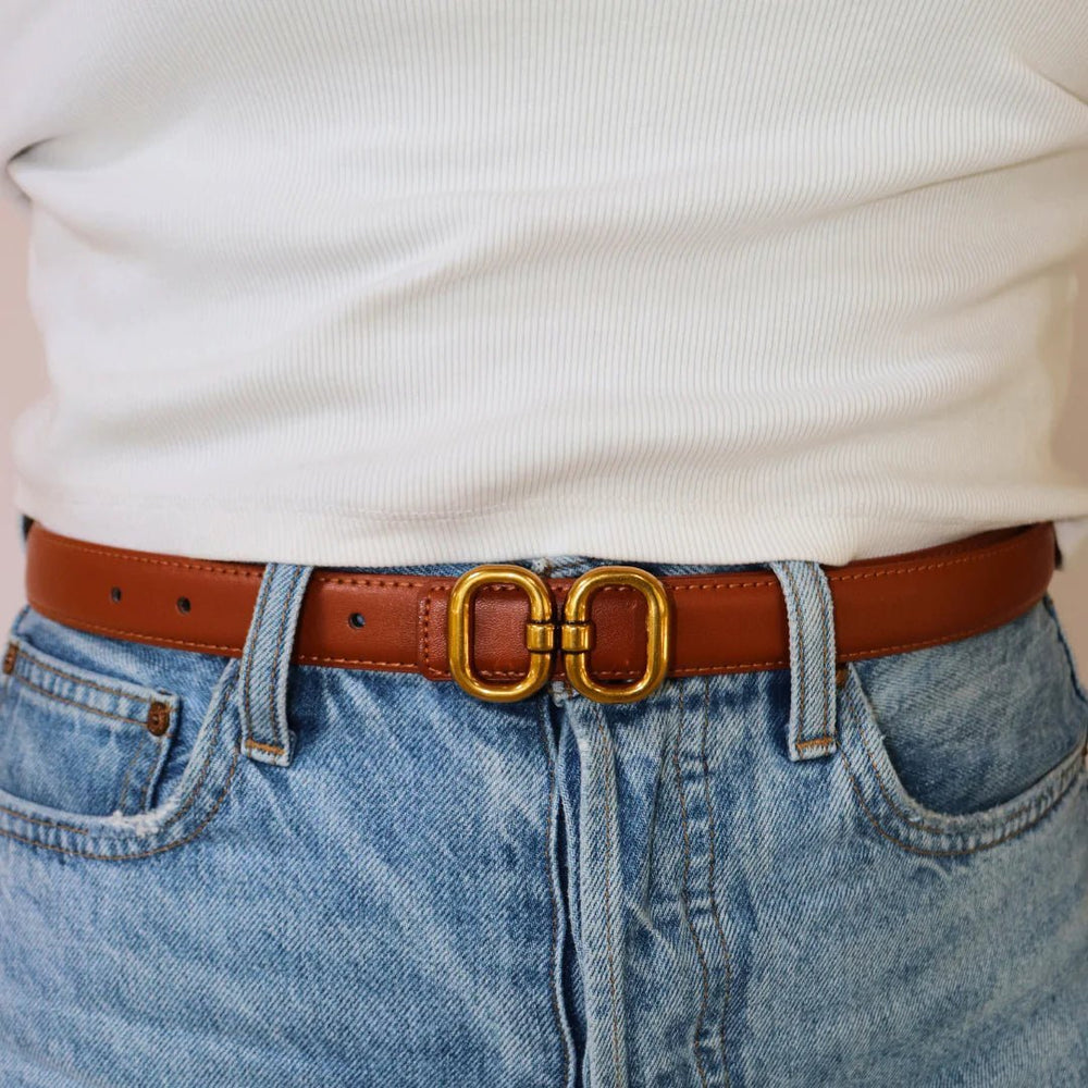 Accessory Concierge Double Oval Linked Belt - Capri by Sunset & Co.