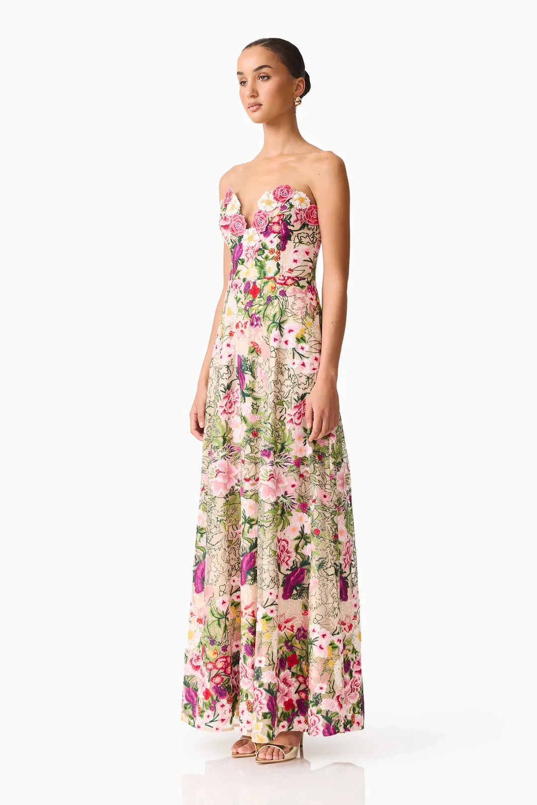 Elliatt Flora Gown - Capri by Sunset & Co.