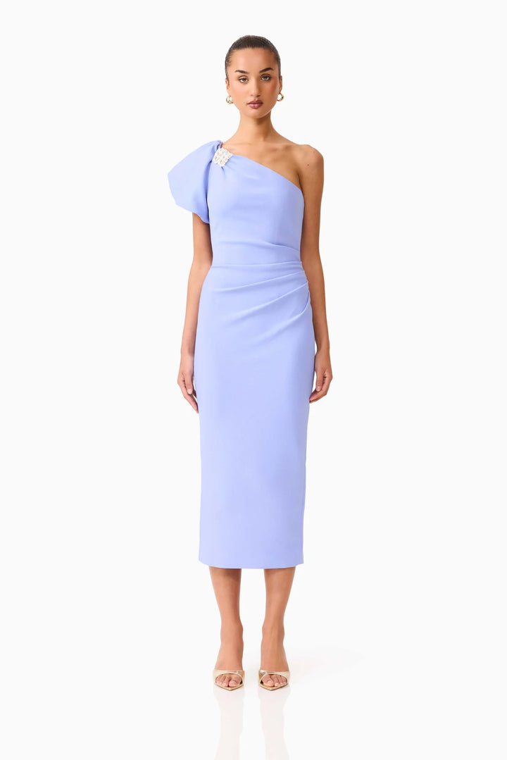 Elliatt Olenna Puff Sleeve Midi Dress - Capri by Sunset & Co.