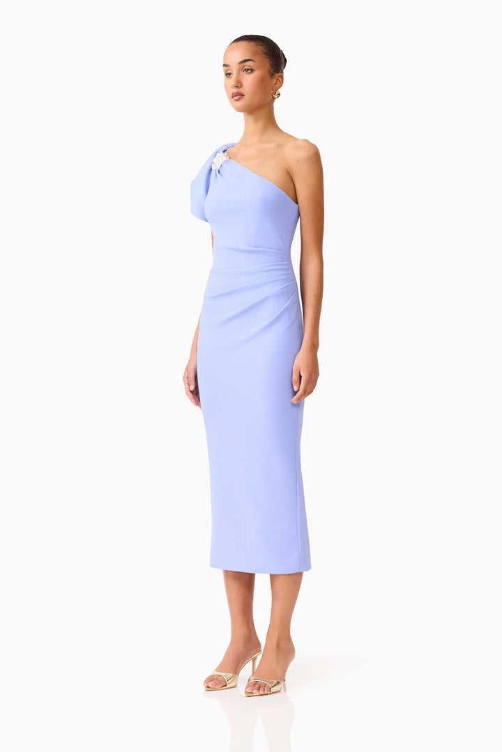 Elliatt Olenna Puff Sleeve Midi Dress - Capri by Sunset & Co.
