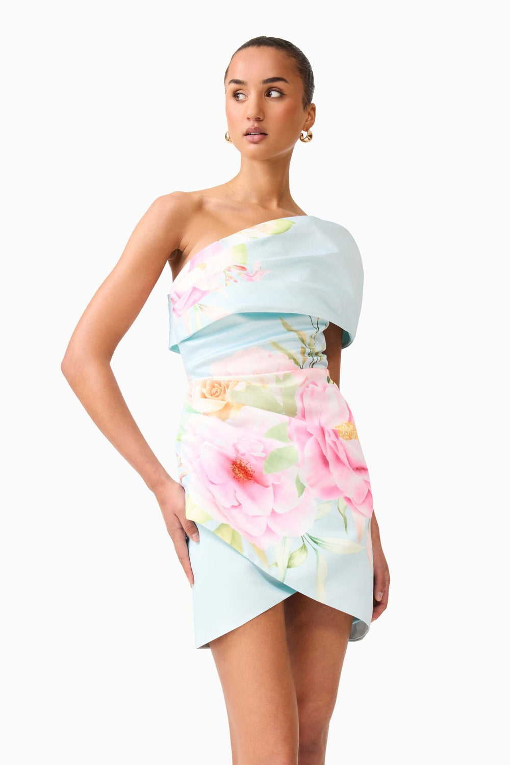 Elliatt Harper Asymmetrical Mini Dress - Capri by Sunset & Co.