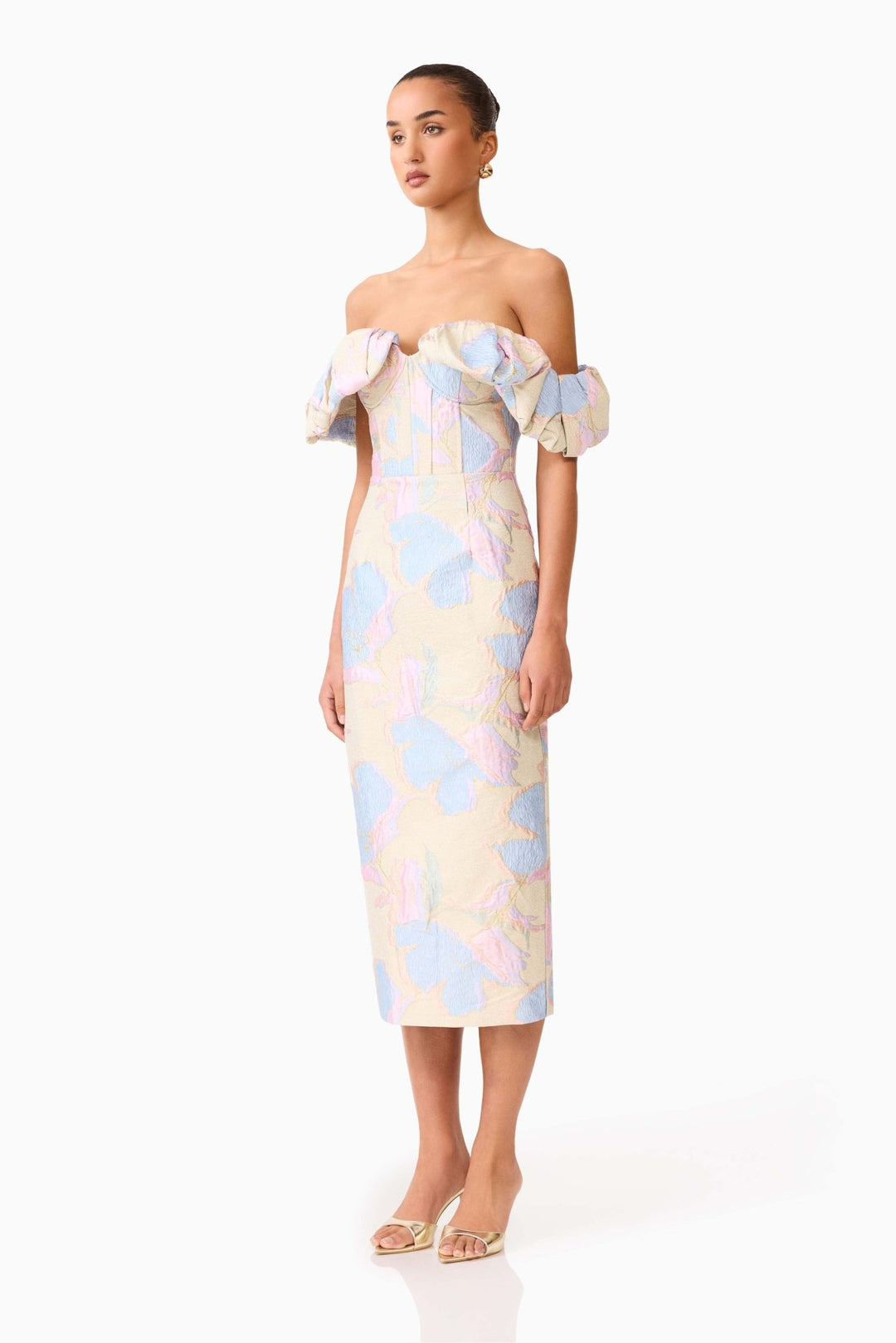 Elliatt Marlene Strapless Midi Dress - Capri by Sunset & Co.