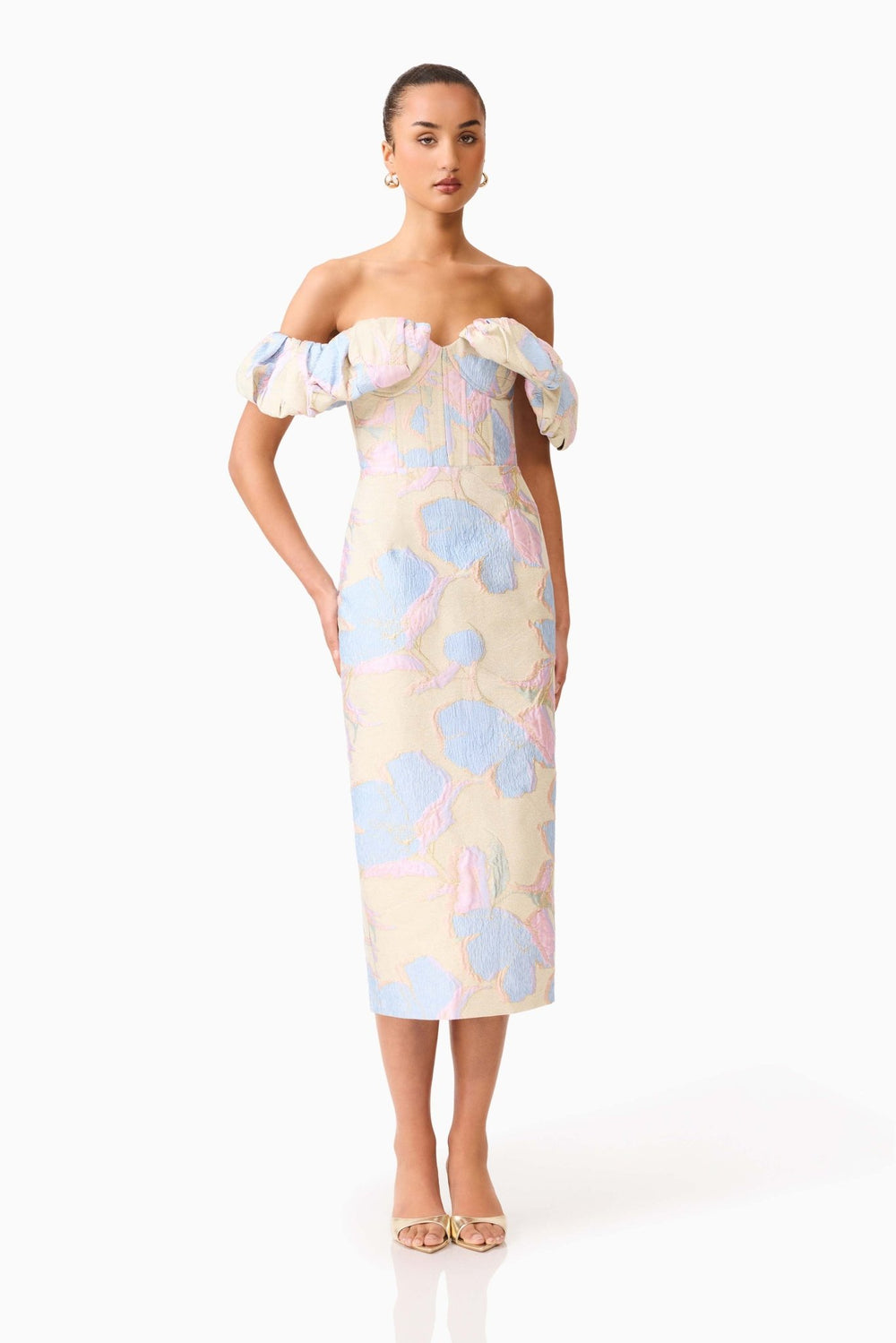 Elliatt Marlene Strapless Midi Dress - Capri by Sunset & Co.