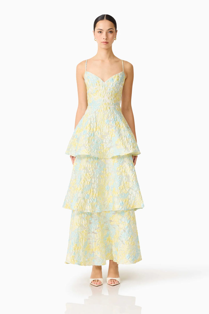 Elliatt Penelope Tiered Gown - Capri by Sunset & Co.