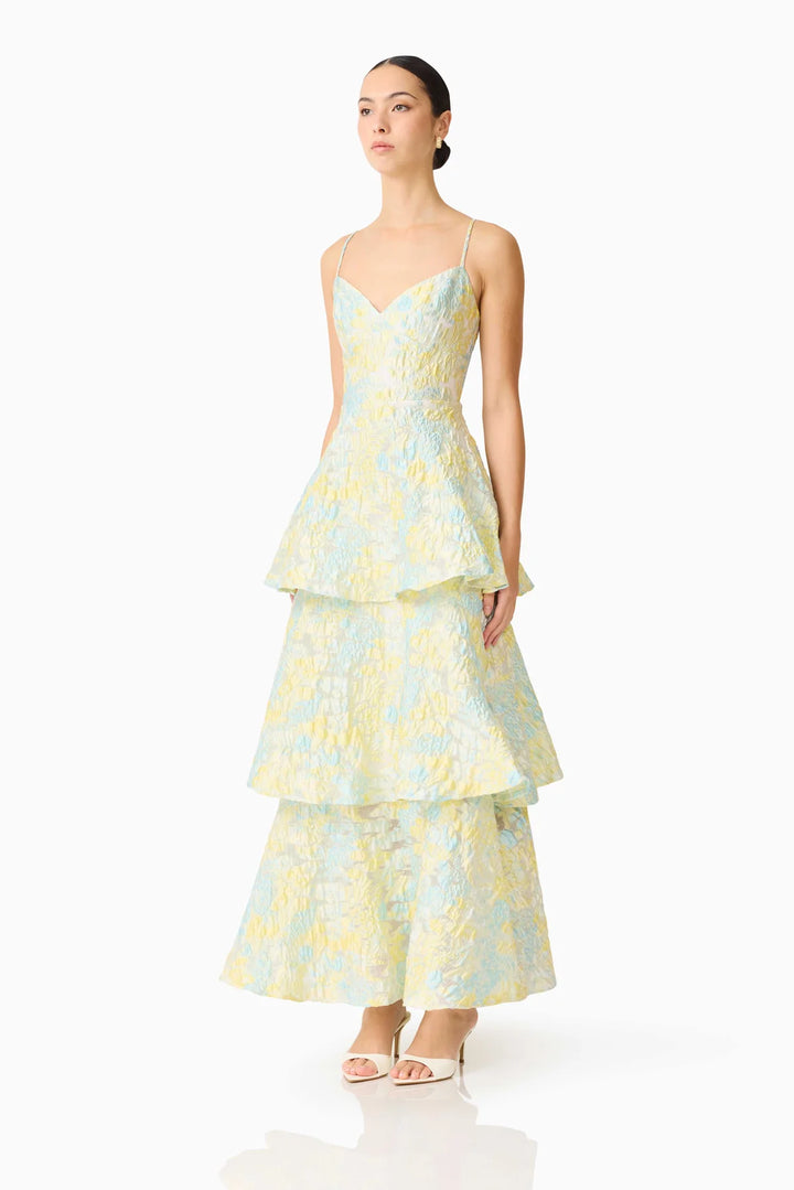 Elliatt Penelope Tiered Gown - Capri by Sunset & Co.