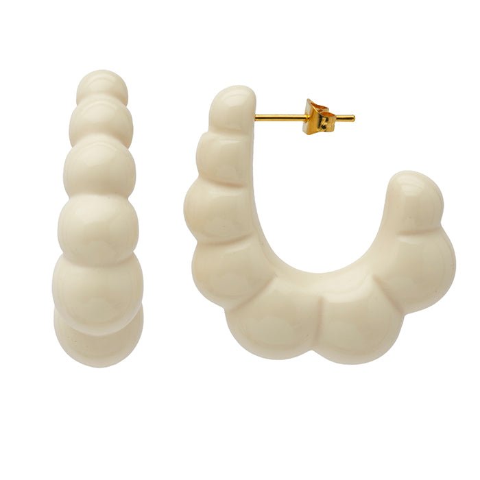 Lucas Jack Cloud Resin Hoops - Capri by Sunset & Co.