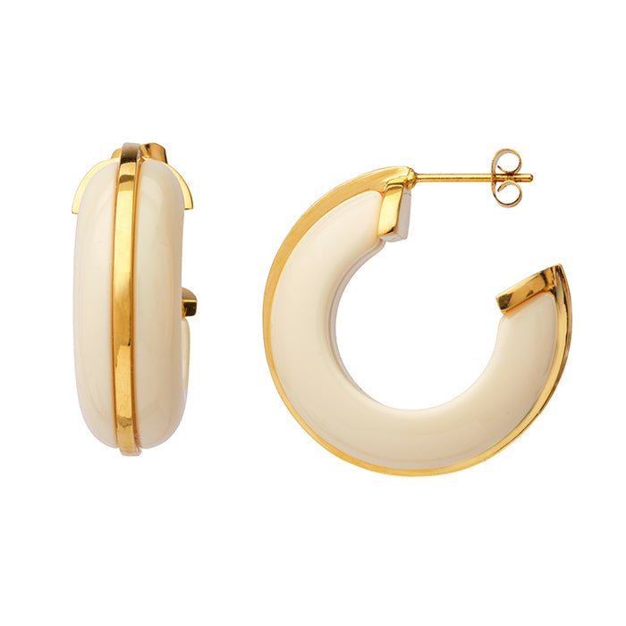 Lucas Jack Gold - Tone Hoops - Capri by Sunset & Co.