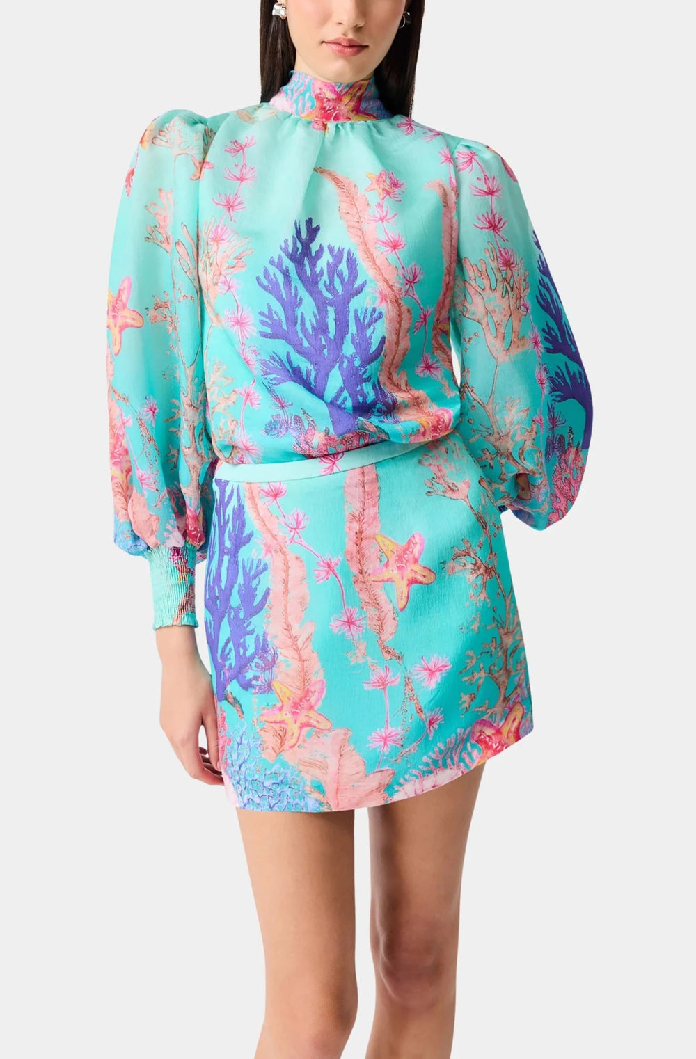 Elliatt Coral Mini Skirt - Capri by Sunset & Co.
