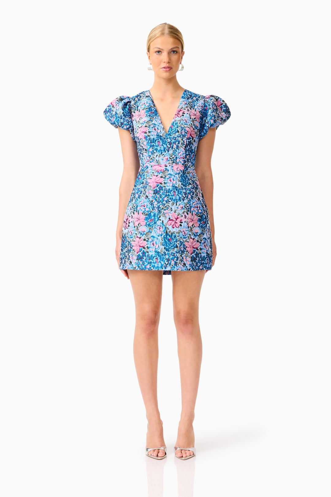 Elliatt Antheris Puff Sleeve Mini Dress - Capri by Sunset & Co.