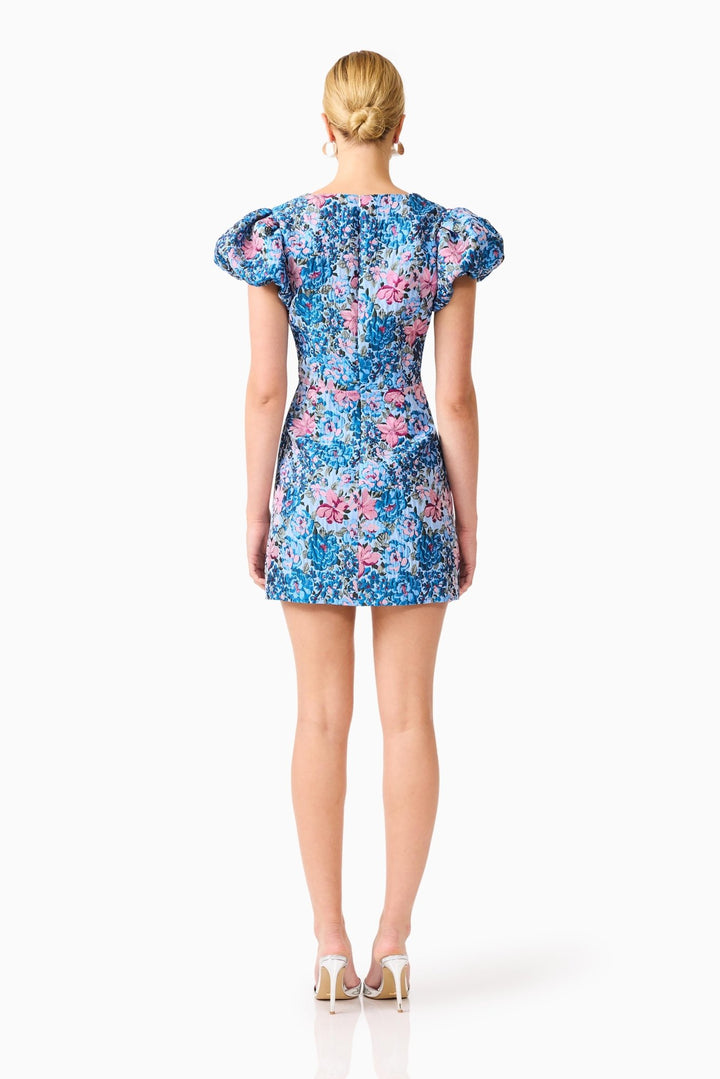 Elliatt Antheris Puff Sleeve Mini Dress - Capri by Sunset & Co.