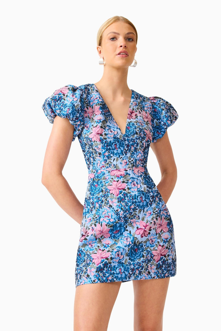 Elliatt Antheris Puff Sleeve Mini Dress - Capri by Sunset & Co.