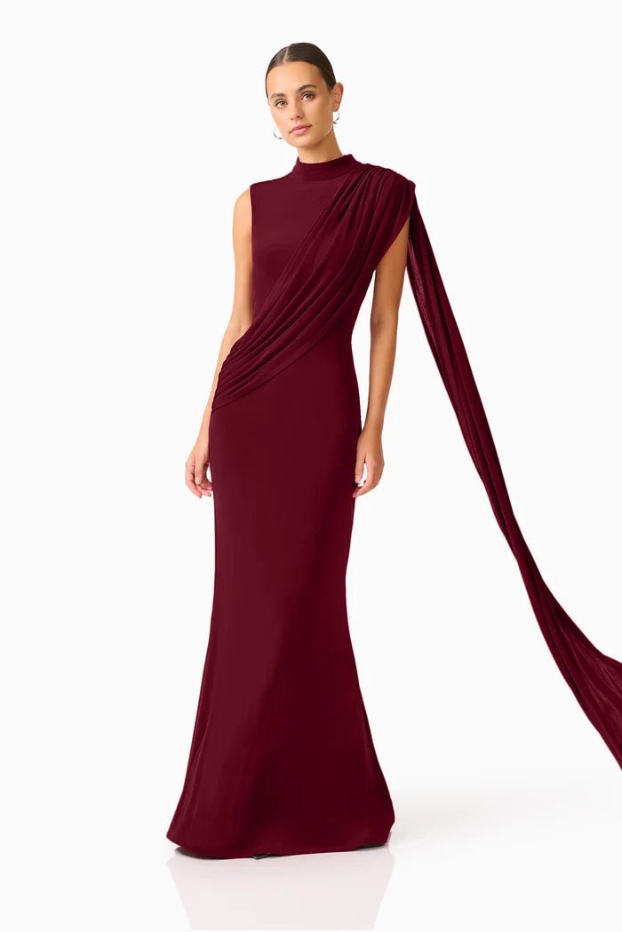Elliatt Tuloria Sash Gown - Capri by Sunset & Co.