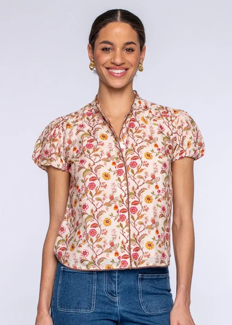 Elizabeth James The Label Short Sleeve Emily Top - Capri by Sunset & Co.