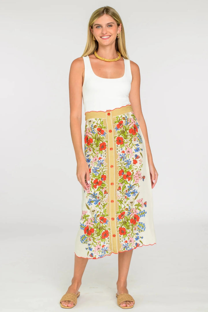 Elizabeth James the Label Frannie Skirt - Capri by Sunset & Co.