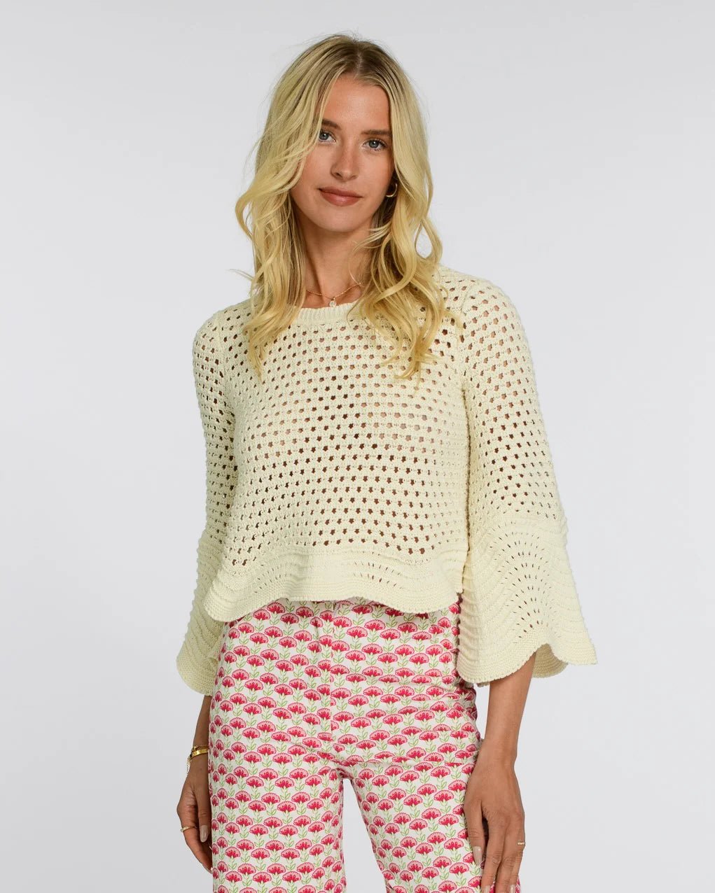 Elizabeth James the Label Nina Sweater - Capri by Sunset & Co.