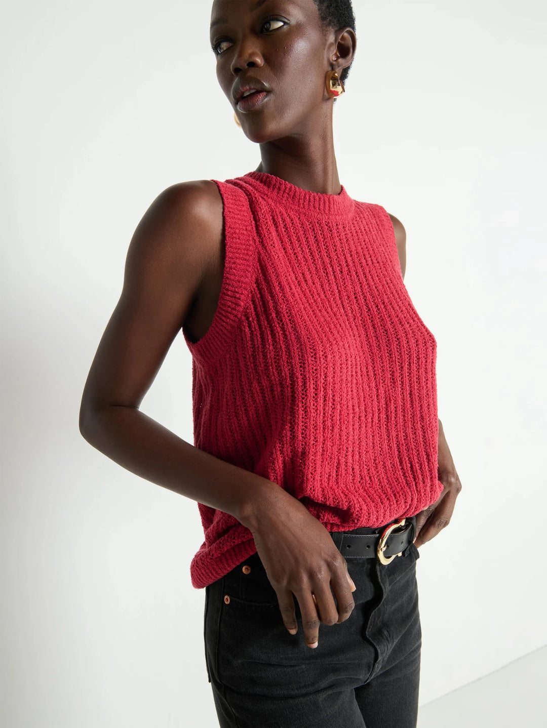 Nation LTD Elliana Knit Tank - Capri by Sunset & Co.