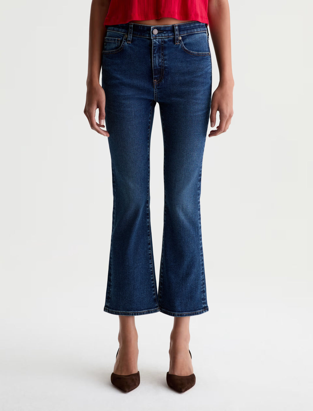 AG Jeans Farrah Mid-Rise Boot Crop