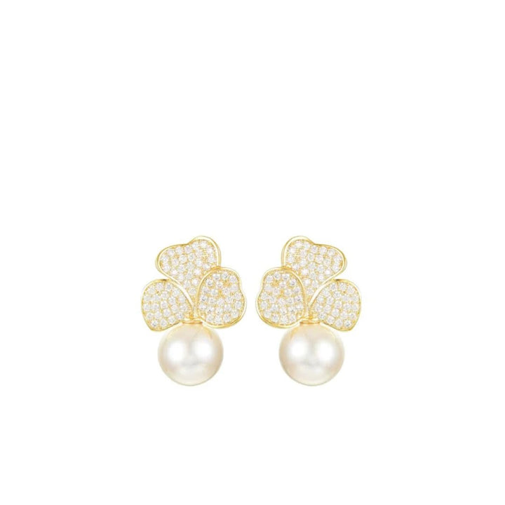 Accessory Concierge Pearl Fleur Earrings - Capri by Sunset & Co.