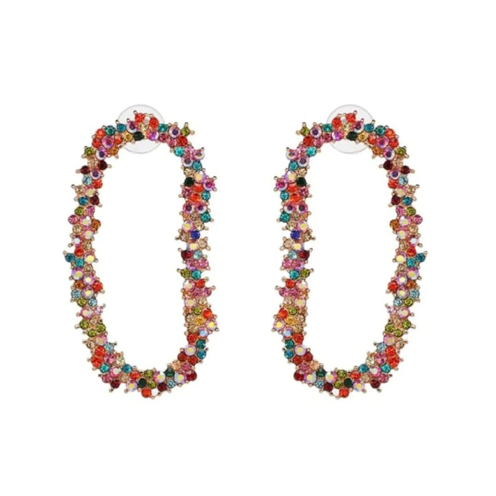 Accessory Concierge Rainbow Crystal Garland Drop Earrings - Capri by Sunset & Co.