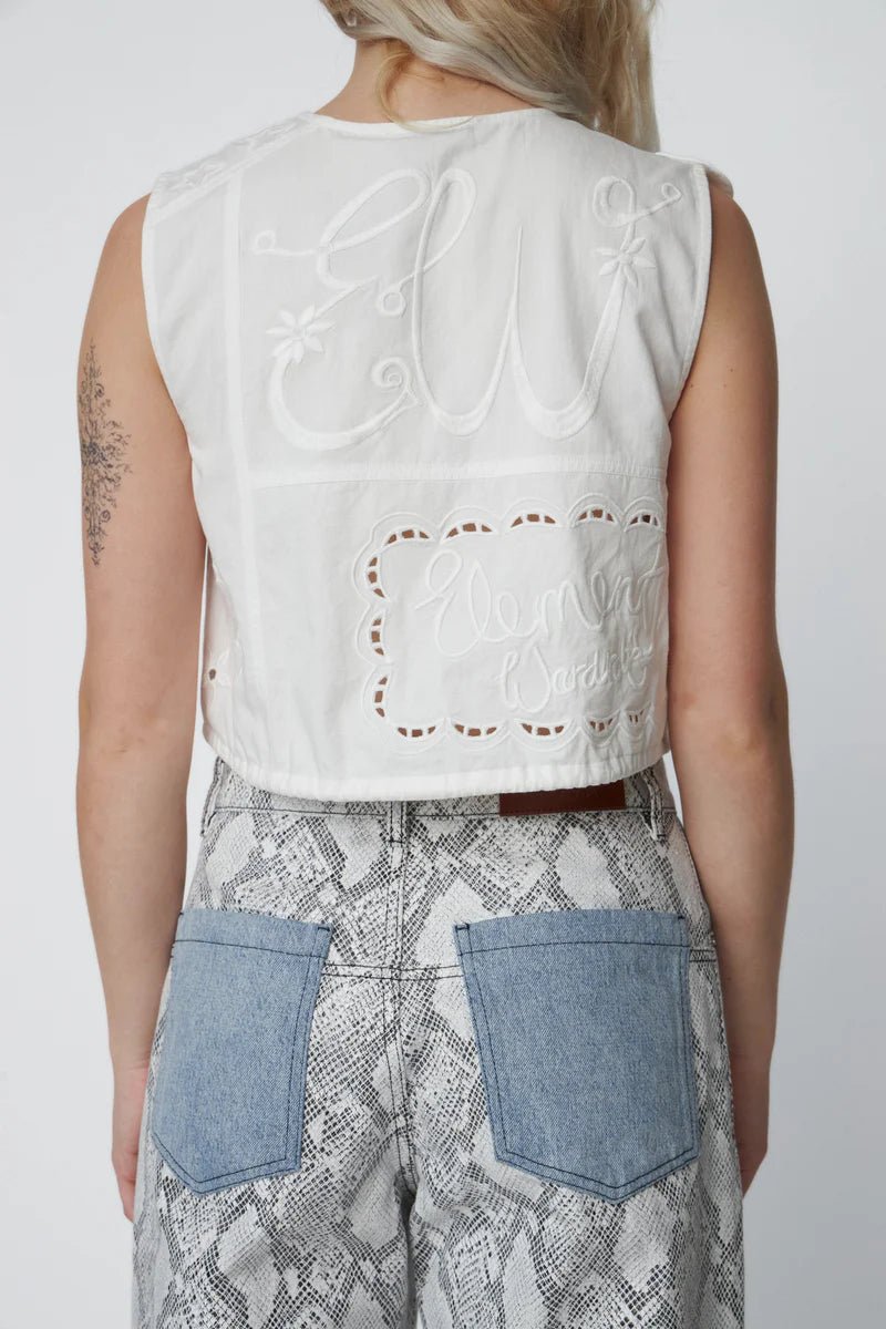 Stella Nova Elements Embroidered Top - Capri by Sunset & Co.