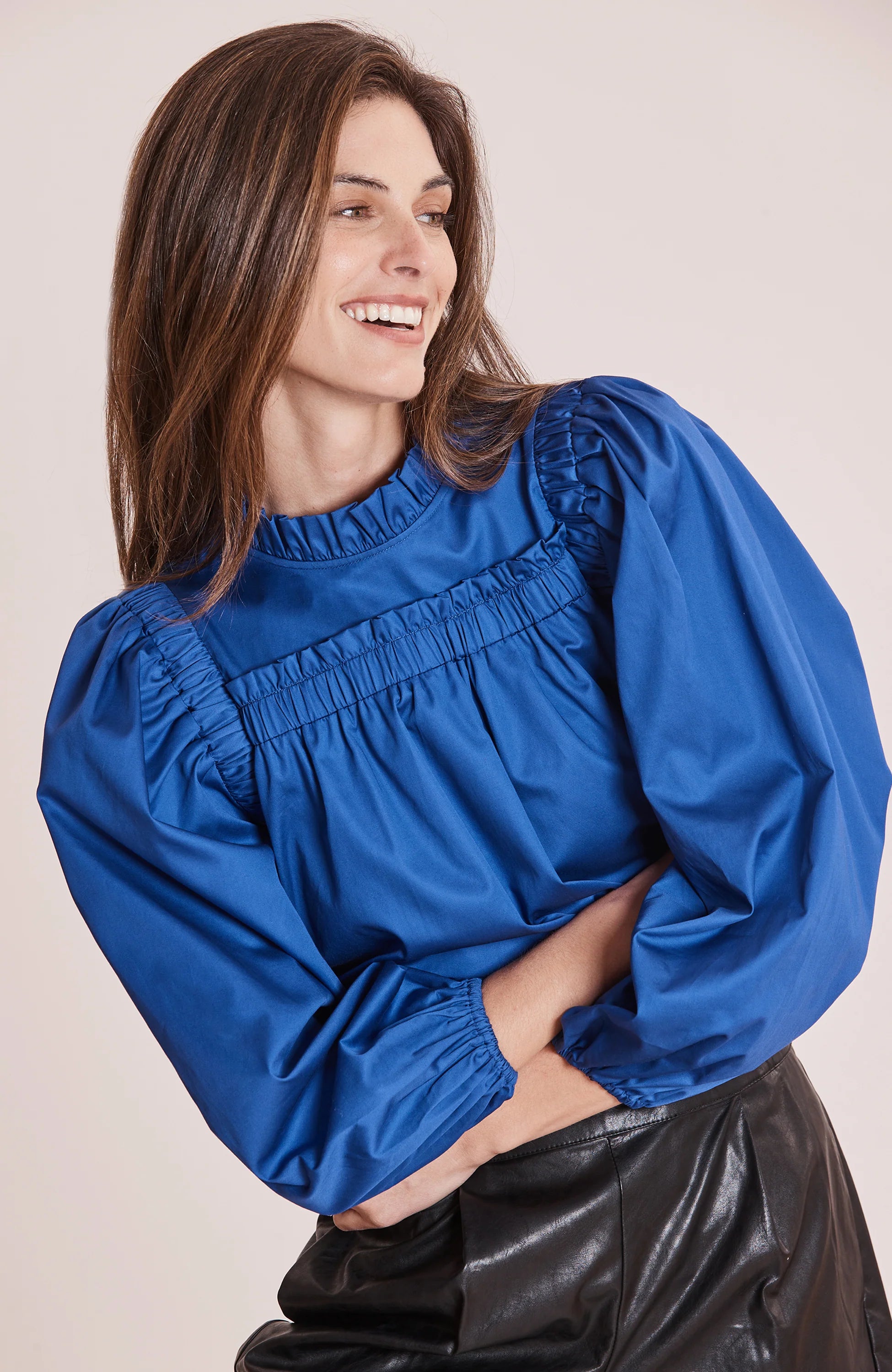 Ella Cotton Top - Sapphire