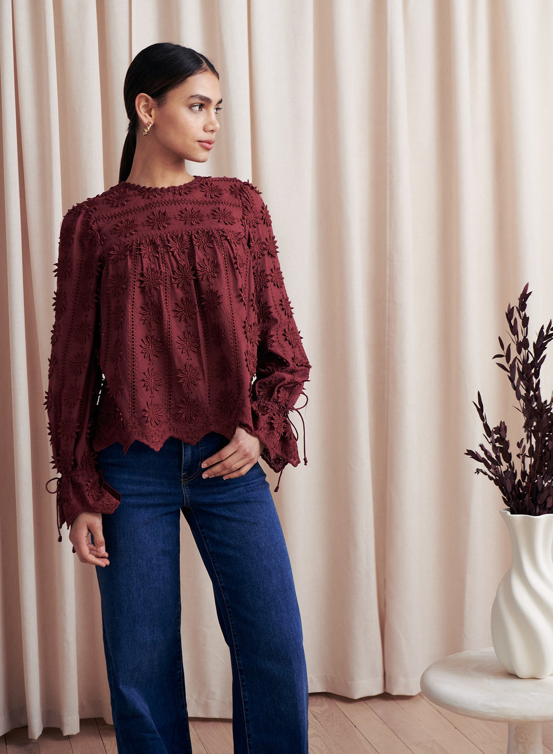 Saylor Tirza Blouse - Capri by Sunset & Co.