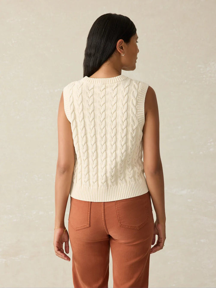 Faherty Sunwashed Sweater Vest - Capri by Sunset & Co.