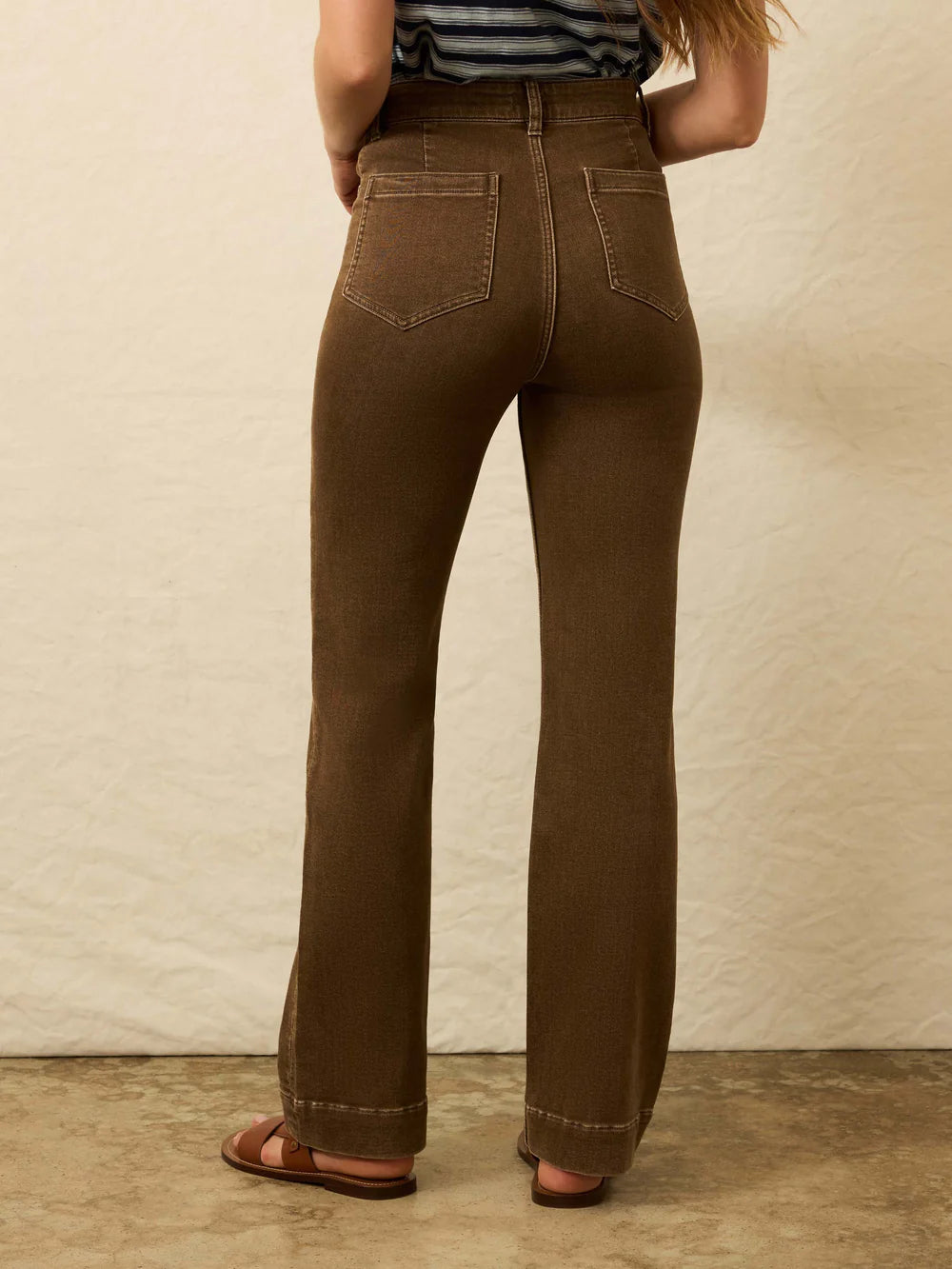 Faherty Stretch Terry Patch Pocket Full Length Pant