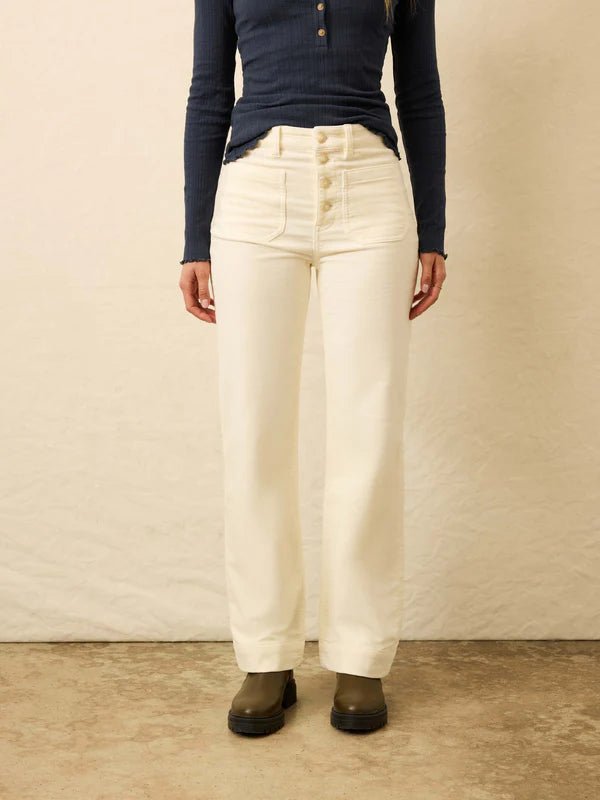 Faherty Stretch Terry Patch Pocket Ankle Length Pant - Capri by Sunset & Co.