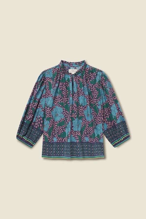 Trovata Orly Blouse - Capri by Sunset & Co.