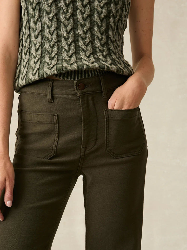 Faherty Stretch Terry Patch Pocket Pant - Capri by Sunset & Co.