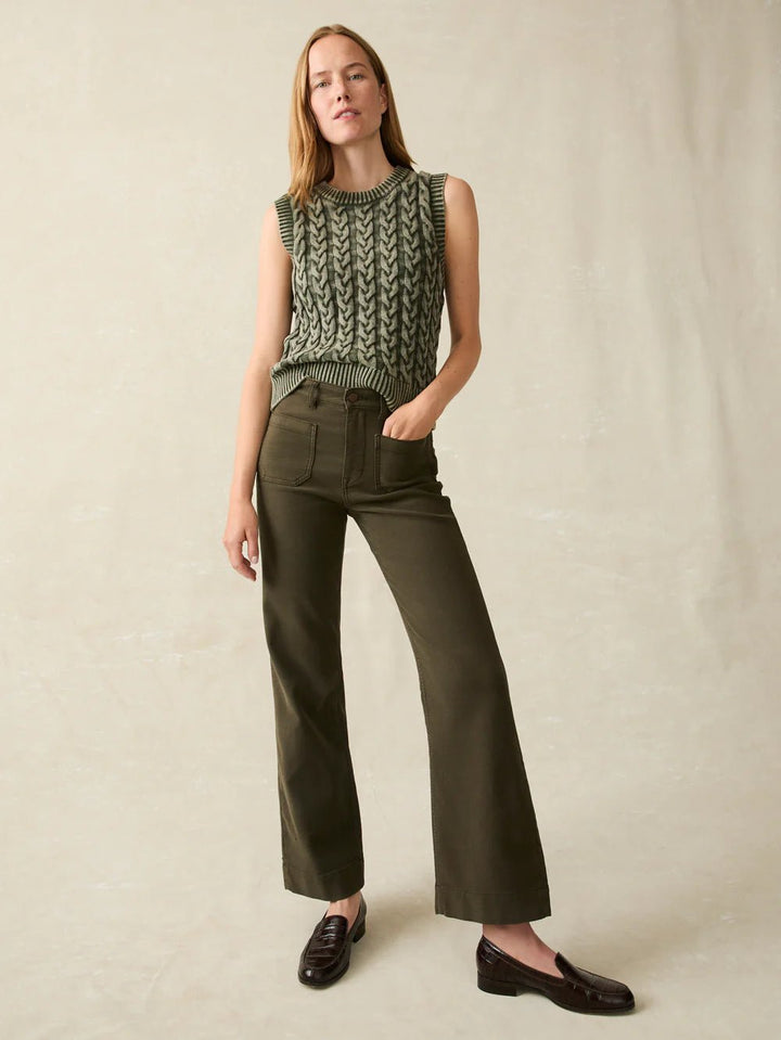 Faherty Stretch Terry Patch Pocket Pant - Capri by Sunset & Co.