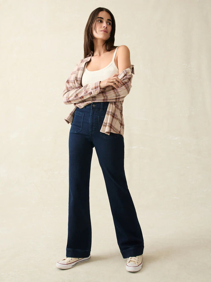 Faherty Stretch Terry Patch Pocket Pant - Capri by Sunset & Co.