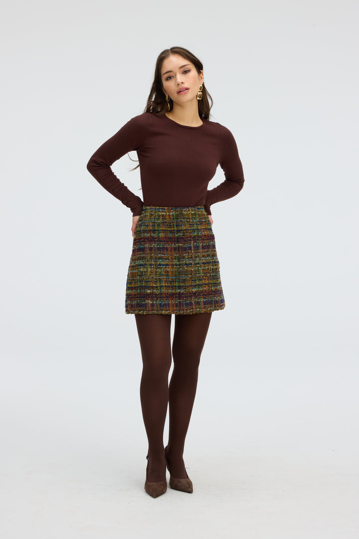 Allison New York Rosie Tweed Skirt