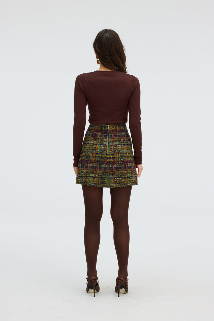 Allison New York Rosie Tweed Skirt
