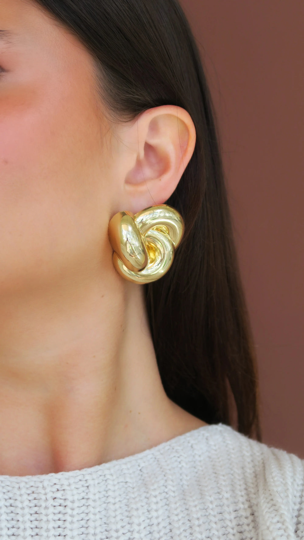 Accessory Concierge Golden Knot Studs - Capri by Sunset & Co.