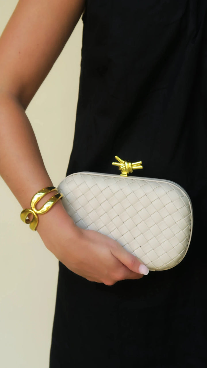 Accessory Concierge Bonsoir Woven Clutch - Capri by Sunset & Co.