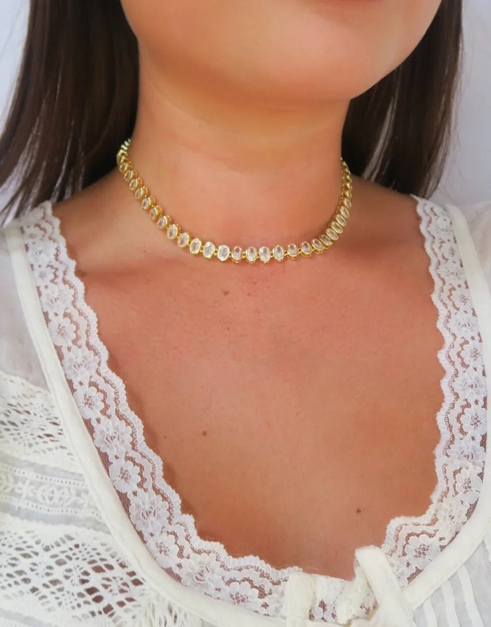 Accessory Concierge Oval Tennis Necklace - Capri by Sunset & Co.