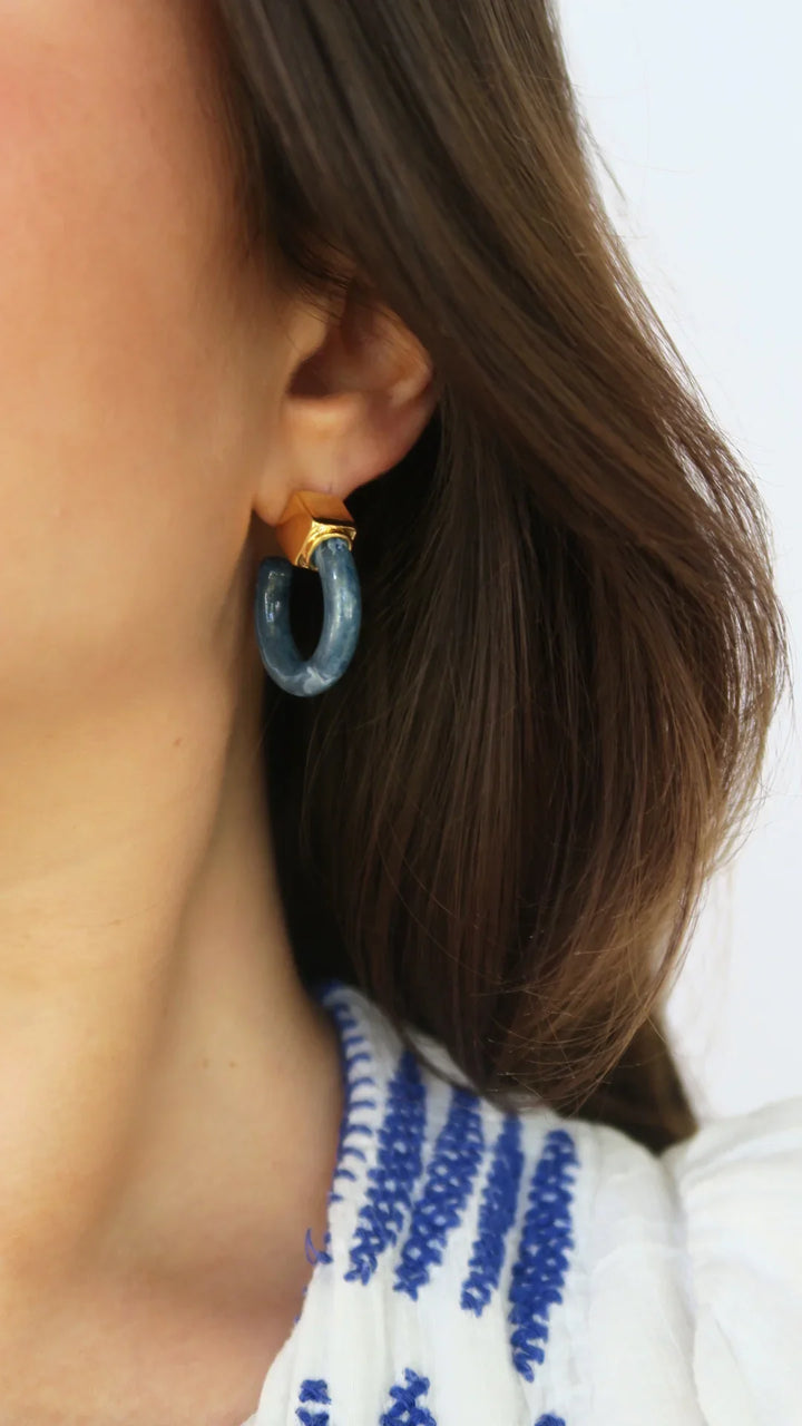 Accessory Concierge Barbados Hoops - Capri by Sunset & Co.