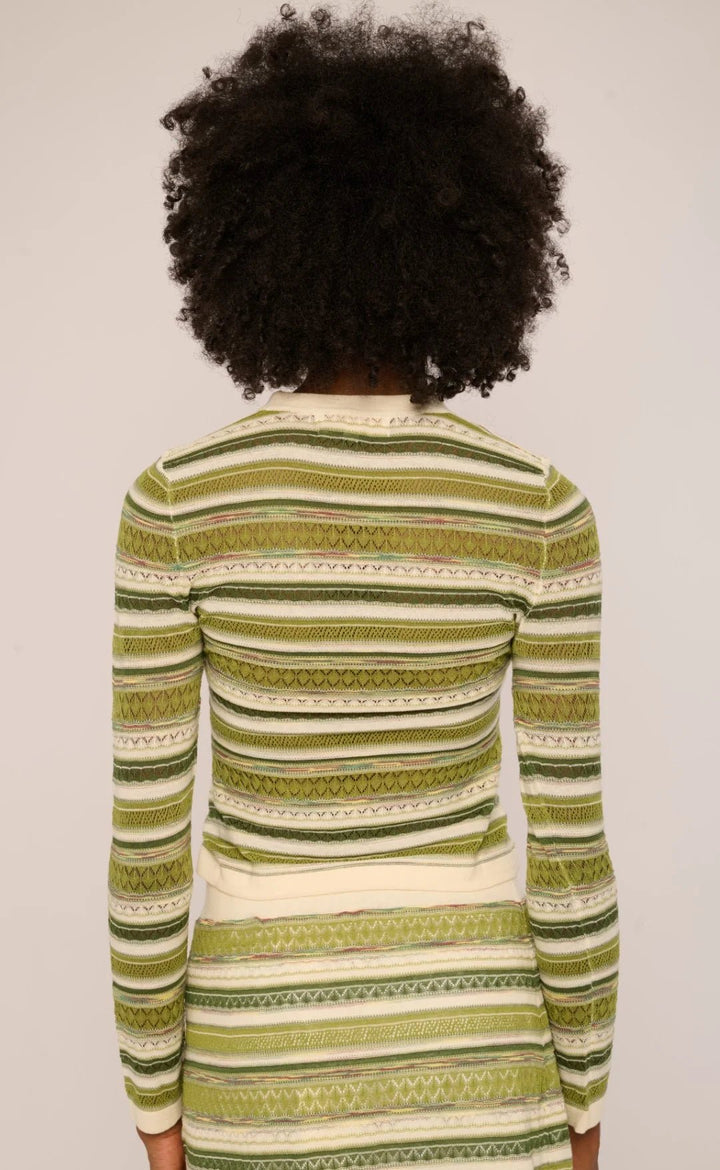 Love the Label Andrea Space Dyed Knit Top - Capri by Sunset & Co.