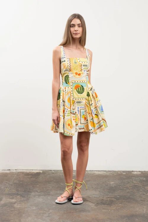 Moon River Corset Detail Mini Dress - Capri by Sunset & Co.