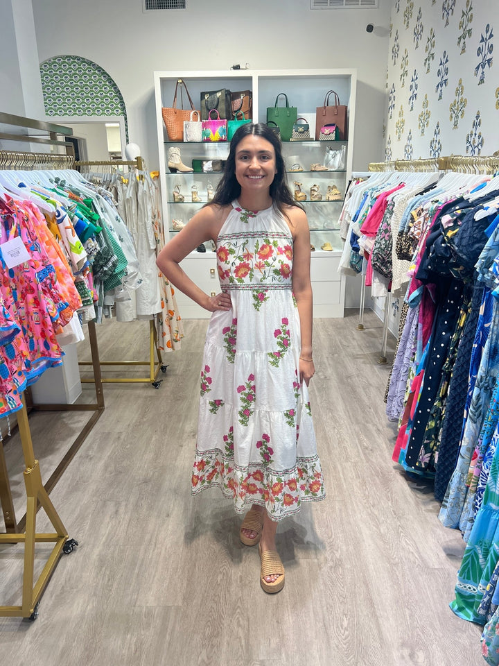 THML Halter Neck Maxi Dress - Capri by Sunset & Co.