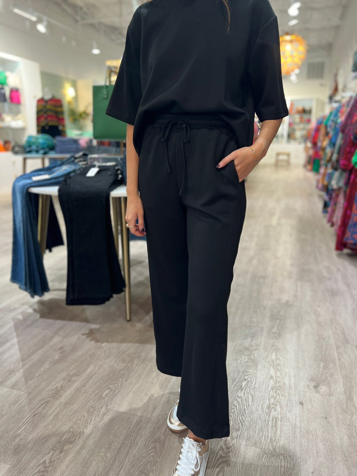 P. Cill Side Binding Wide Leg Pant - Capri by Sunset & Co.