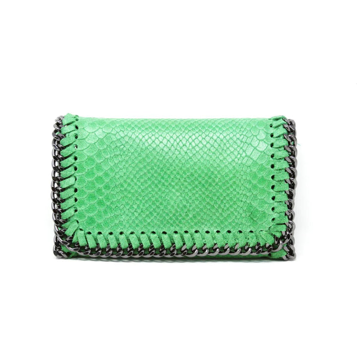 German Fuentes Leather Crossbody Clutch - Capri by Sunset & Co.